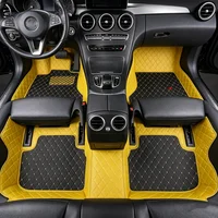LuxuryRide Premium Custom Tailored Car Floor Mats for Renault Clio V B7 2019 to 2026 5seats Leather Stitched Edges Custom Fit All Weather Waterproof Anti-Dirt 8