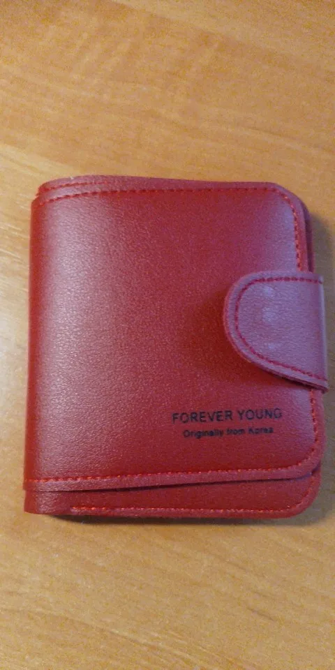 Small Luxury Leather Wallet with Zipper and Hasp photo review