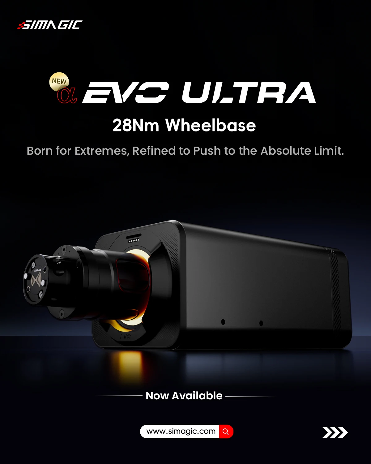 Simagic Alpha EVO Ultra Wheelbase 28Nm Sim Racing Rig With 11 Port Hub CAN FD Co