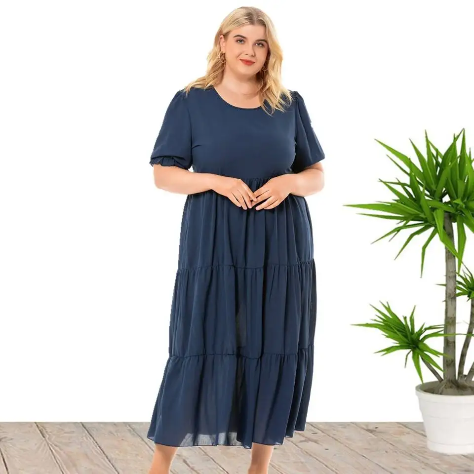 Plus Size Maxi Long Summer Casual Dresses For Women Wholesale China