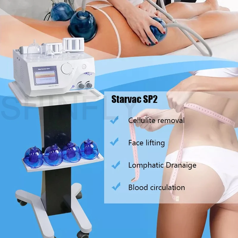 셀룰 라이트 마사지 진공 마사지 요법 진공 캐비테이션 시스템 롤러 기계, Starvac Sp2 M6