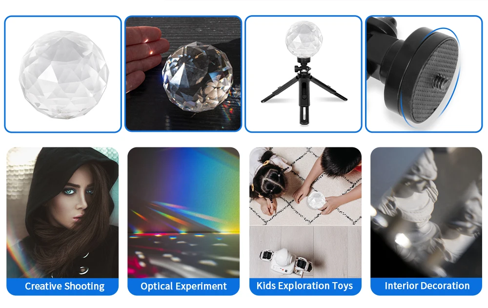 Vidro Óptico, Magic Photo Ball, Acessório de Estúdio, 1,4