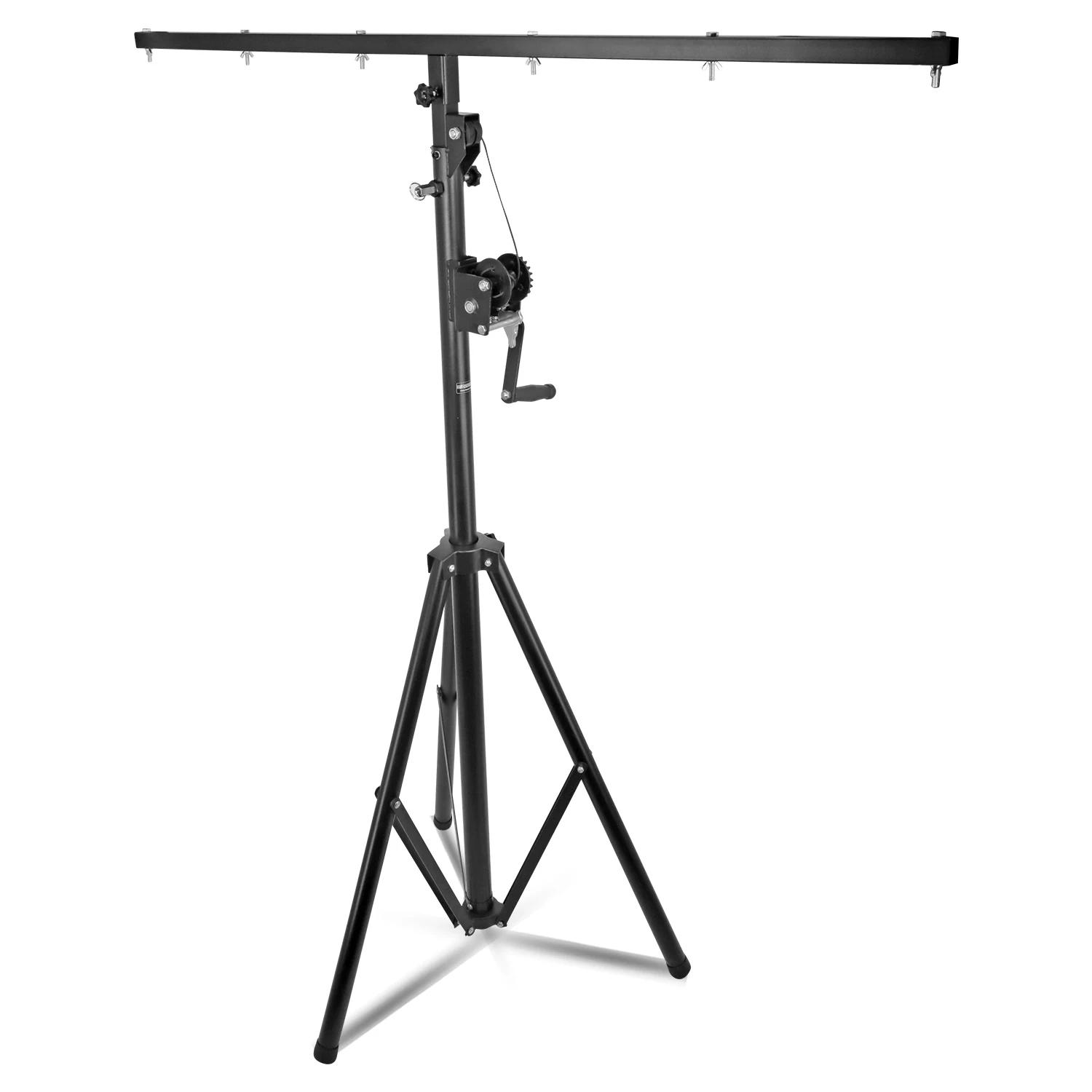 5 Core DJ Light Stand Stage Lighting Truss System Hand Crank Heavy Duty Adjustable T bar Mount Tripod LS 120 CRANK