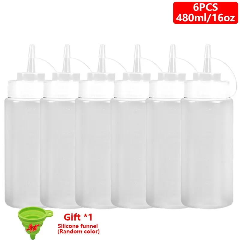 Kruiderij Knijpflessen, 10 Pak 720ml Ketchup Dispenser Plastic Knijp