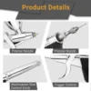 0.2/0.3/0.5mm Double/Dual Action Gravity Feed Spray Gun 2cc 5cc 13cc Airbrush Set Spray Air Brush For Car Model Craft DIY Paint 3
