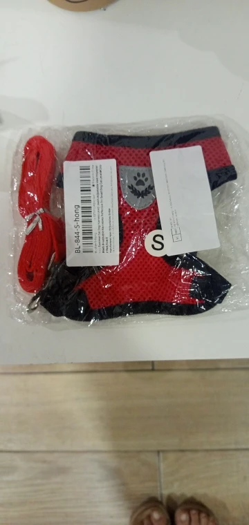 Summer Cat Dog Harness Lead Leash Adjustable Vest Polyester Mesh photo review