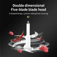 Электрические мясорубки, 5 л, пищевая дробилка, многофункциональная овощерезка из нержавеющей стали, процессор, измельчитель, кухонные блендеры — изображение 6