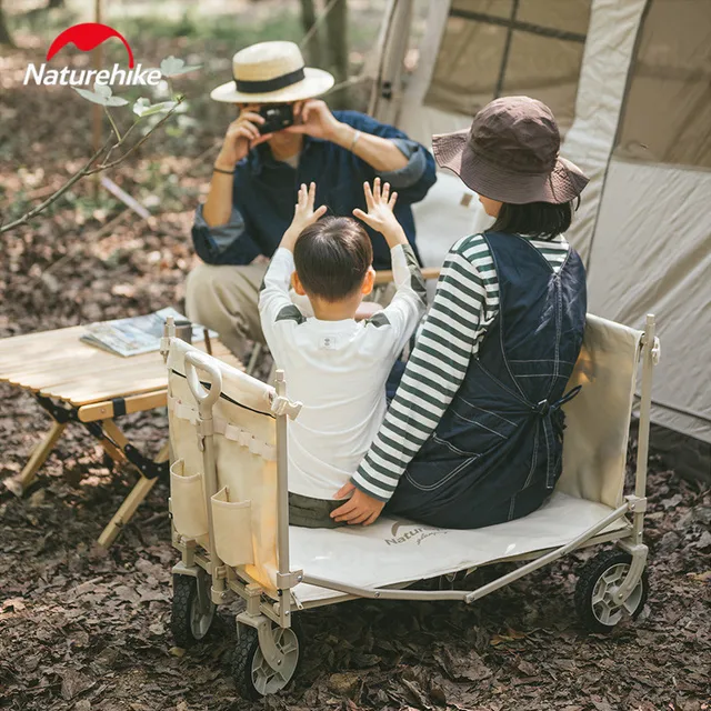 Naturehike 캠핑 접이식 휴대용 다기능 지퍼형 트롤리는 넓은 공간을 가지고 있는 수하물 보관 수레
