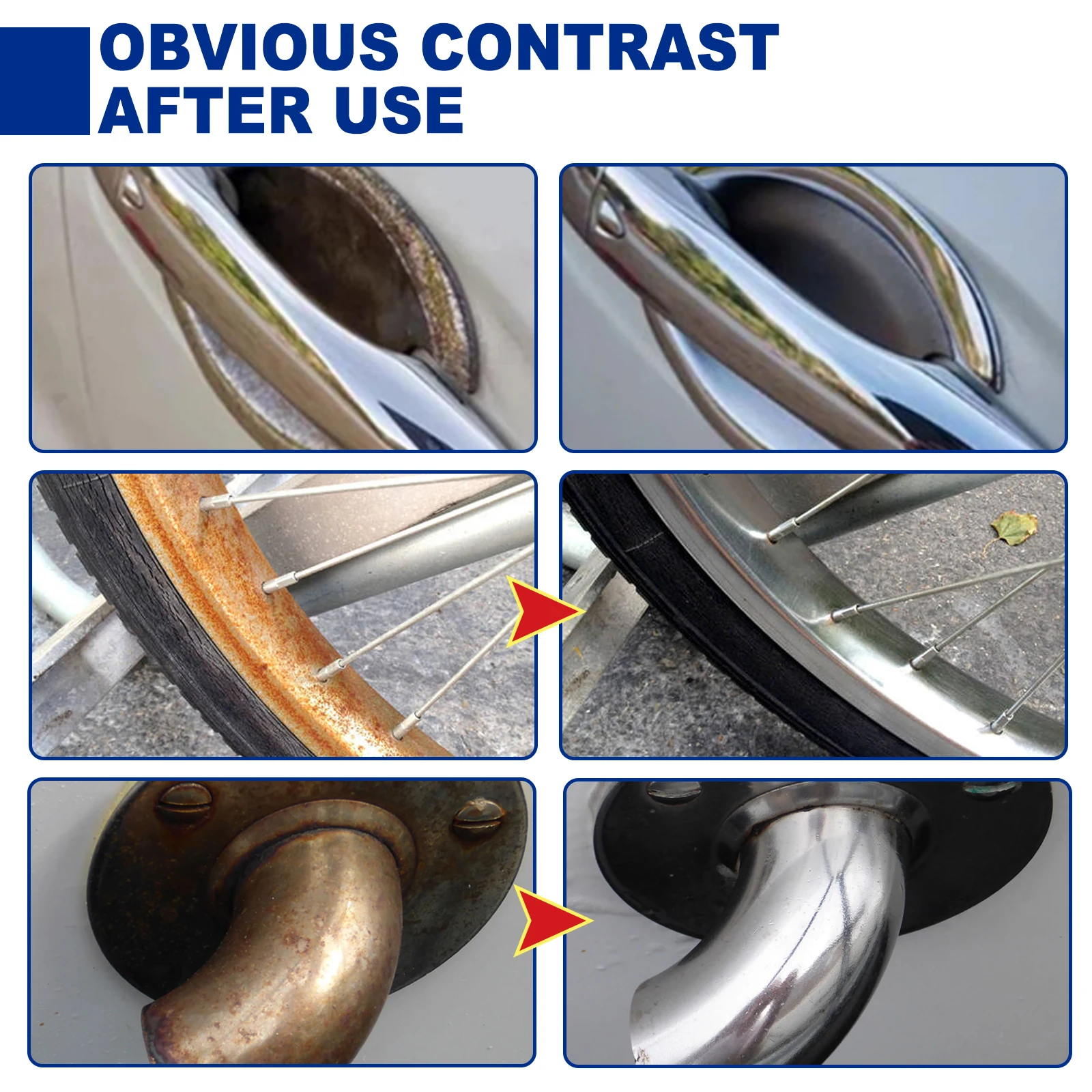 Instant Rust Spray Automotive Tire Retreading Rust Paint Polishing Cleaning Decontamination Multi Functional Rust Remove Spray