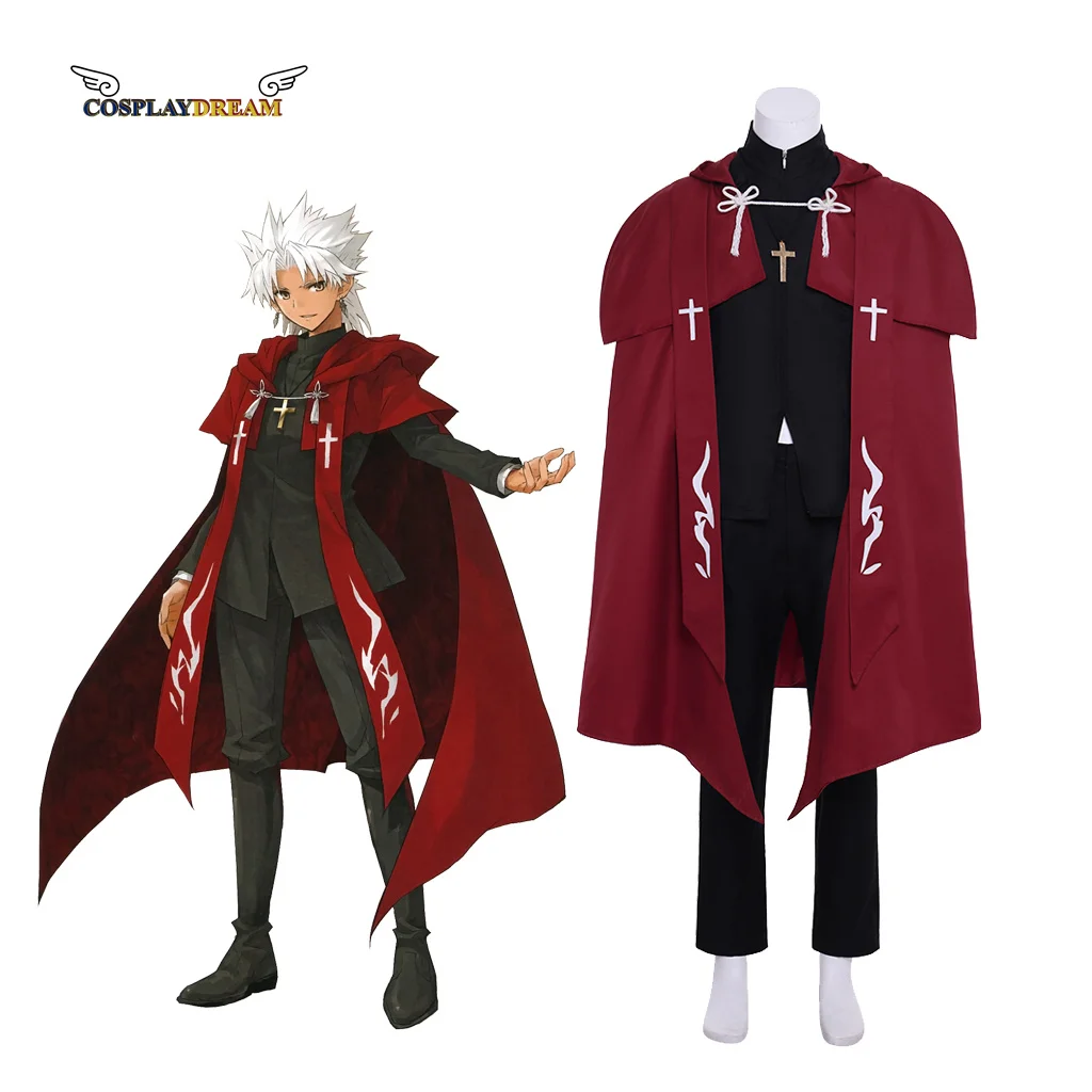 

Fate Grand Order FGO Cosplay Costume Fate/Apocrypha Shirou Kotomine Amakusa Tokisada Cosplay Costume Suit Halloween Outfits