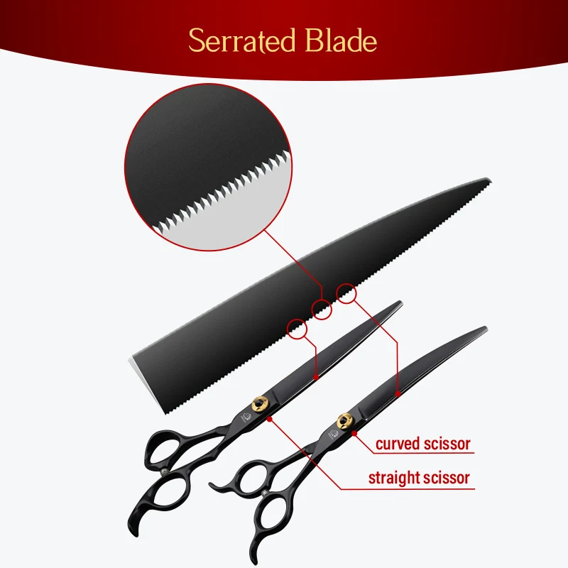 Dog Grooming Scissors Professional Dog Grooming Scissors Supplies JP440C Steel 6.5&7.0 Inch Dog Beauty Shears for Cutting Dogs Hair