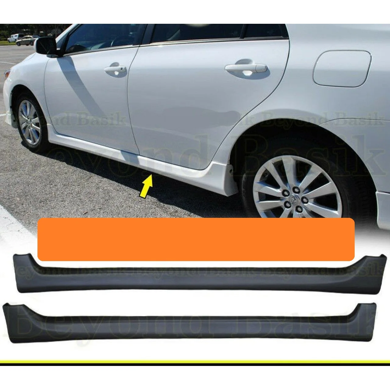 

Side Skirt Threshold For Toyota Corolla 2007-2012 Sill Trim -- Car Styling Auto Universal Spoiler Mud Flaps Lip Splitter