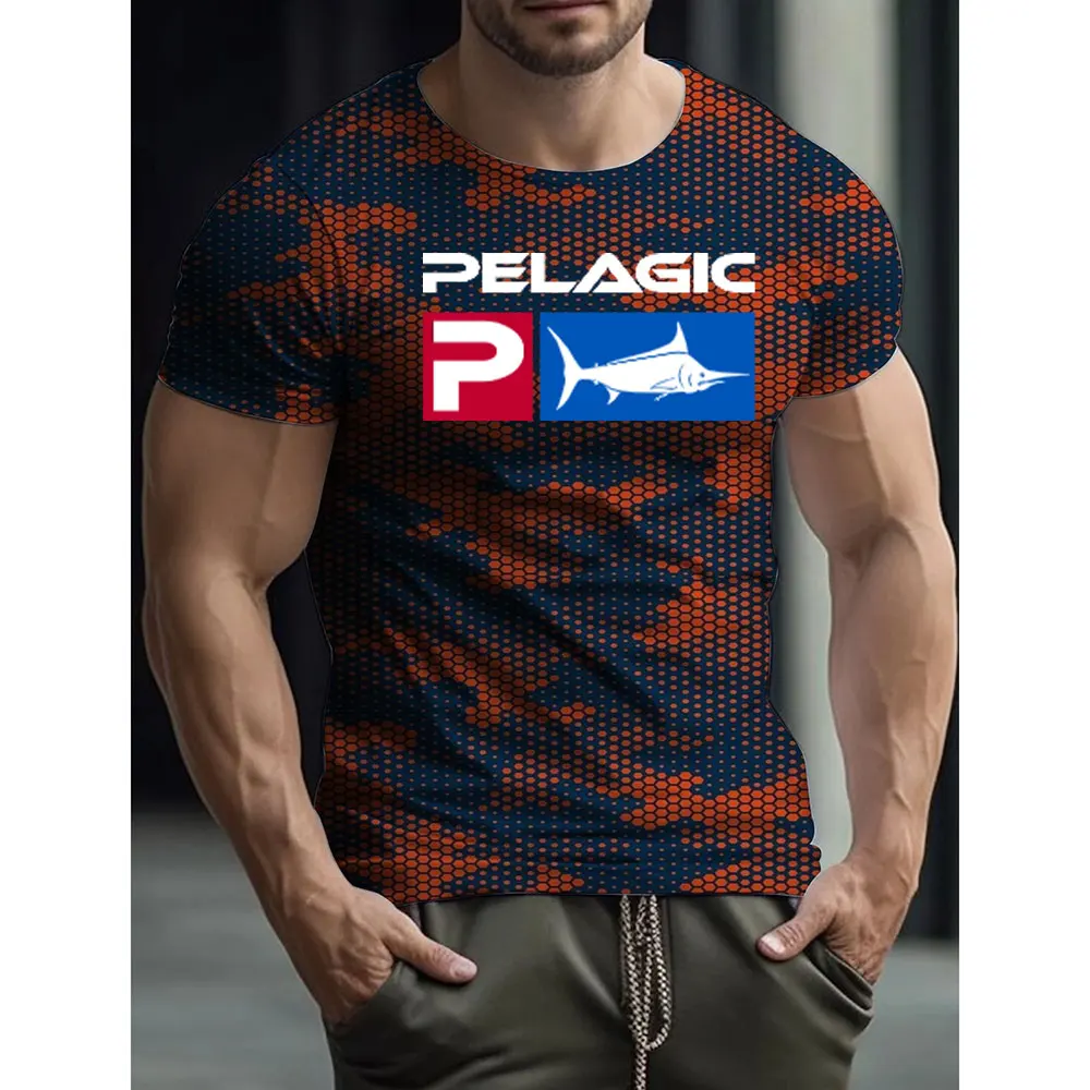 Pelagic Fishing shirt camouflage Men Short Sleeve T Shirts Uv Protection  Tops Wear Summer Fishing Apparel Camiseta De Pesca - AliExpress