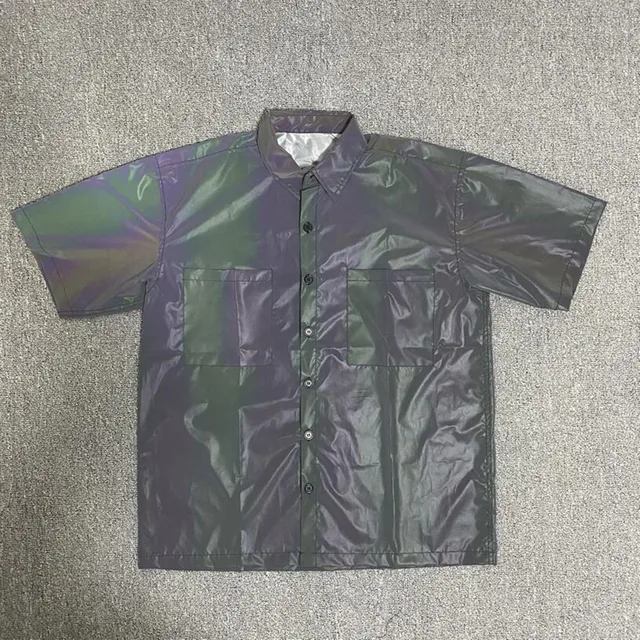 Holographic Reflective Short Sleeve Shirt 11