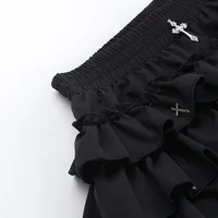 Jupes e-girl Harajuku Kawaii Y2K pour femmes, jupe-culotte avec pendentif croisé, robe courte esthétique Fairycore, Vintage, gothique, Punk, Short à gâteau 5
