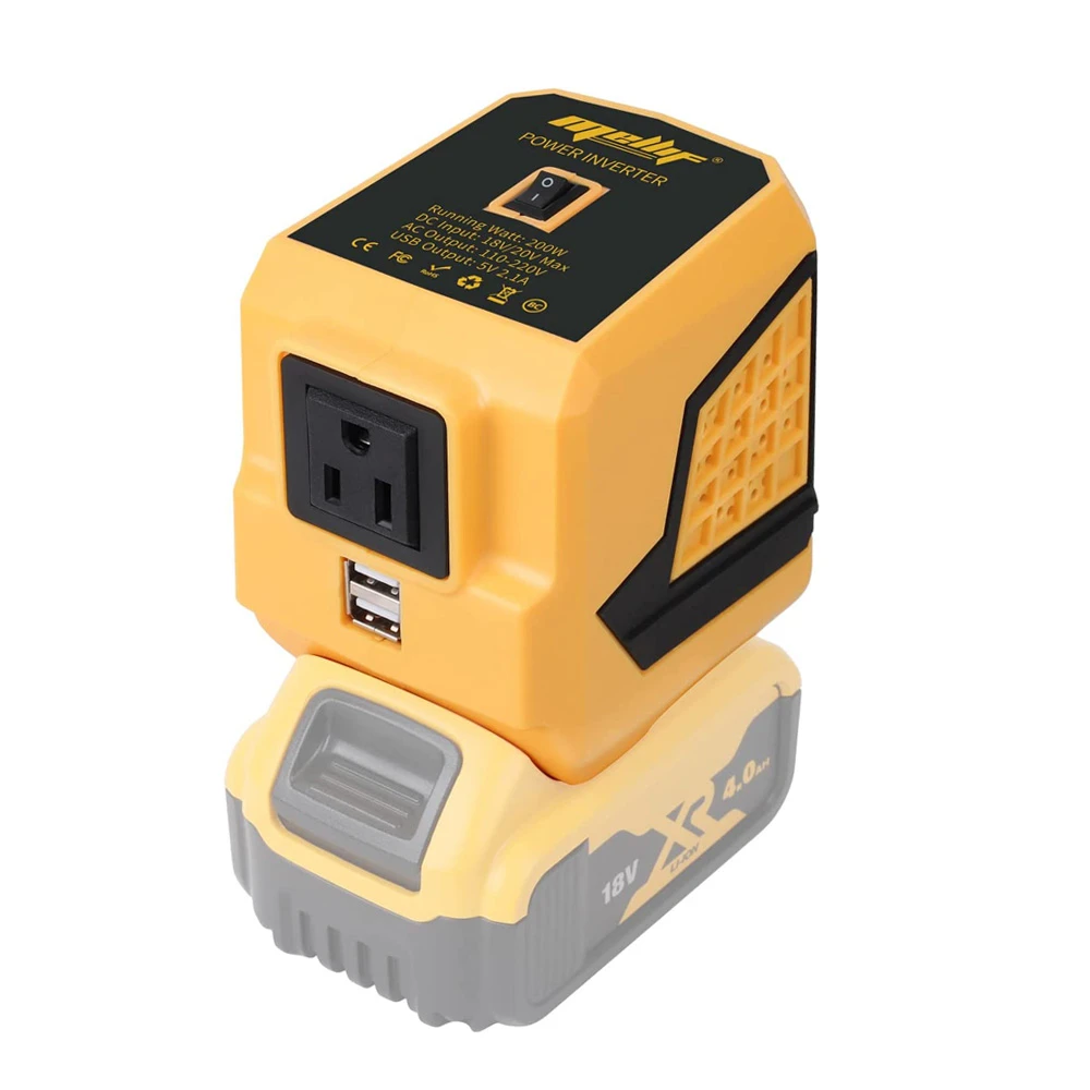 Power Inverter for Dewalt 20V MAX Battery Power Station with 1 AC