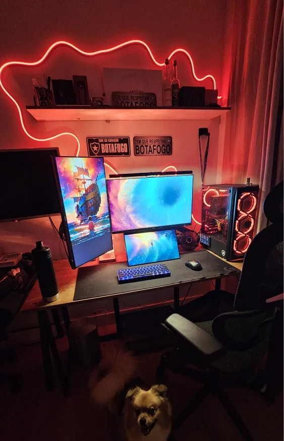 Fita Neon Led 5m 12v Flexível Alto Brilho Rgb Com Controle photo review