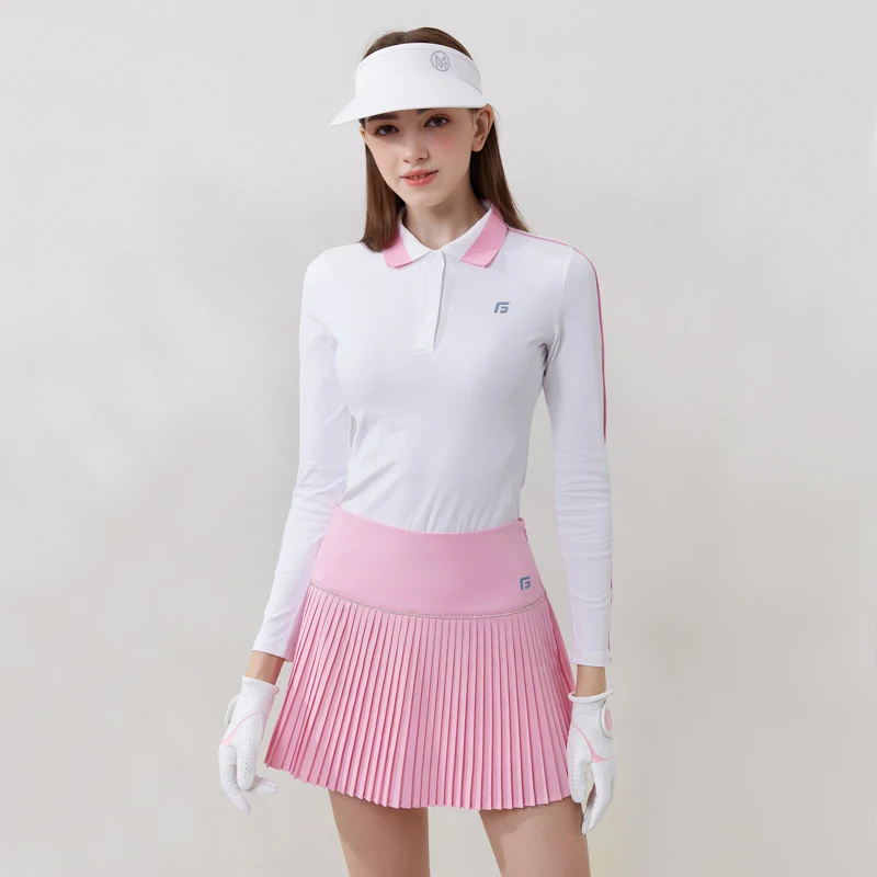 Golfist Golf Autumn Shirt Women Long Sleeve Turn Down Collar Warmth Causal Sports Clothing Golf Women's Shirt