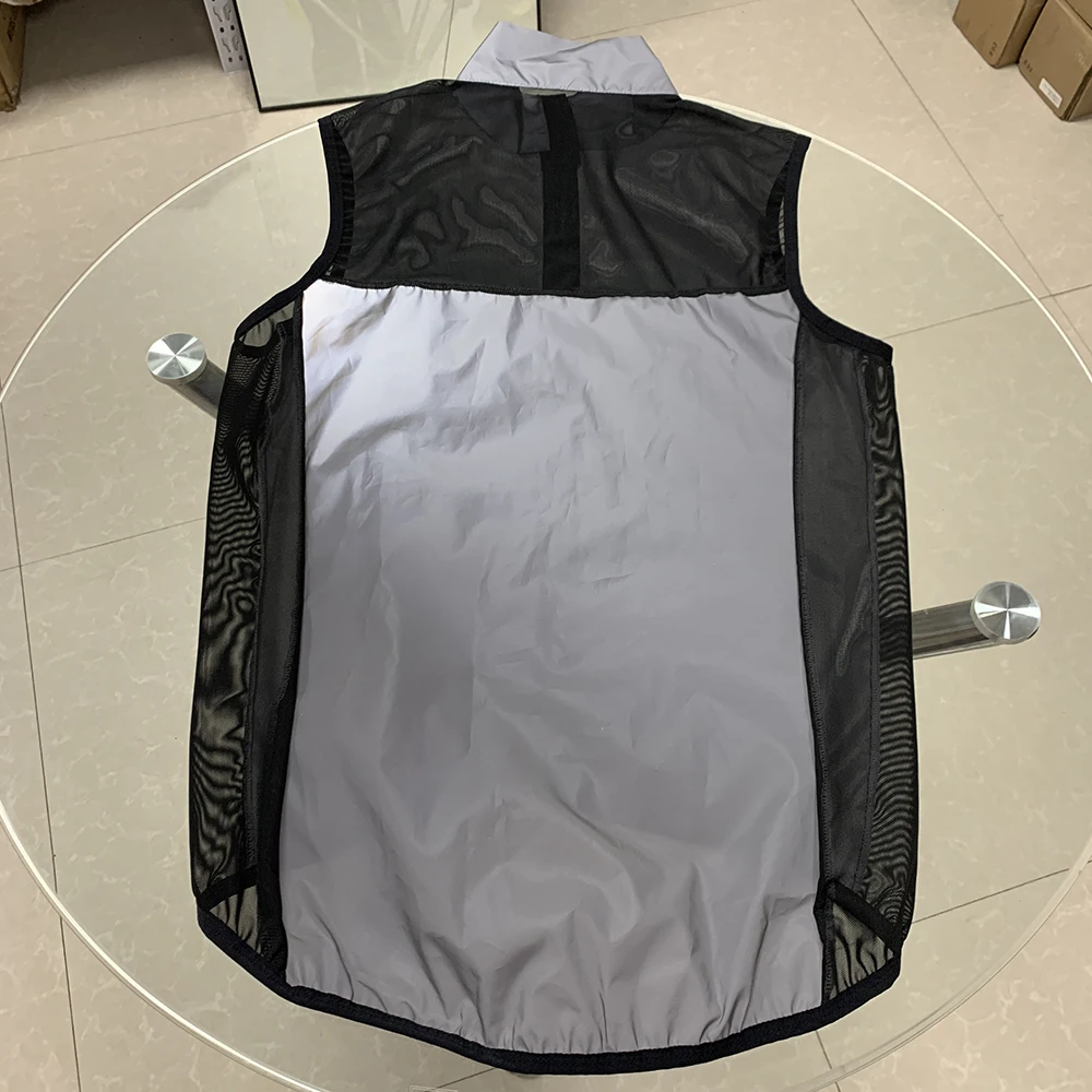 PIMMER new full Reflective lightweight Men's windproof Vest wind gilet all season vest easy to carry