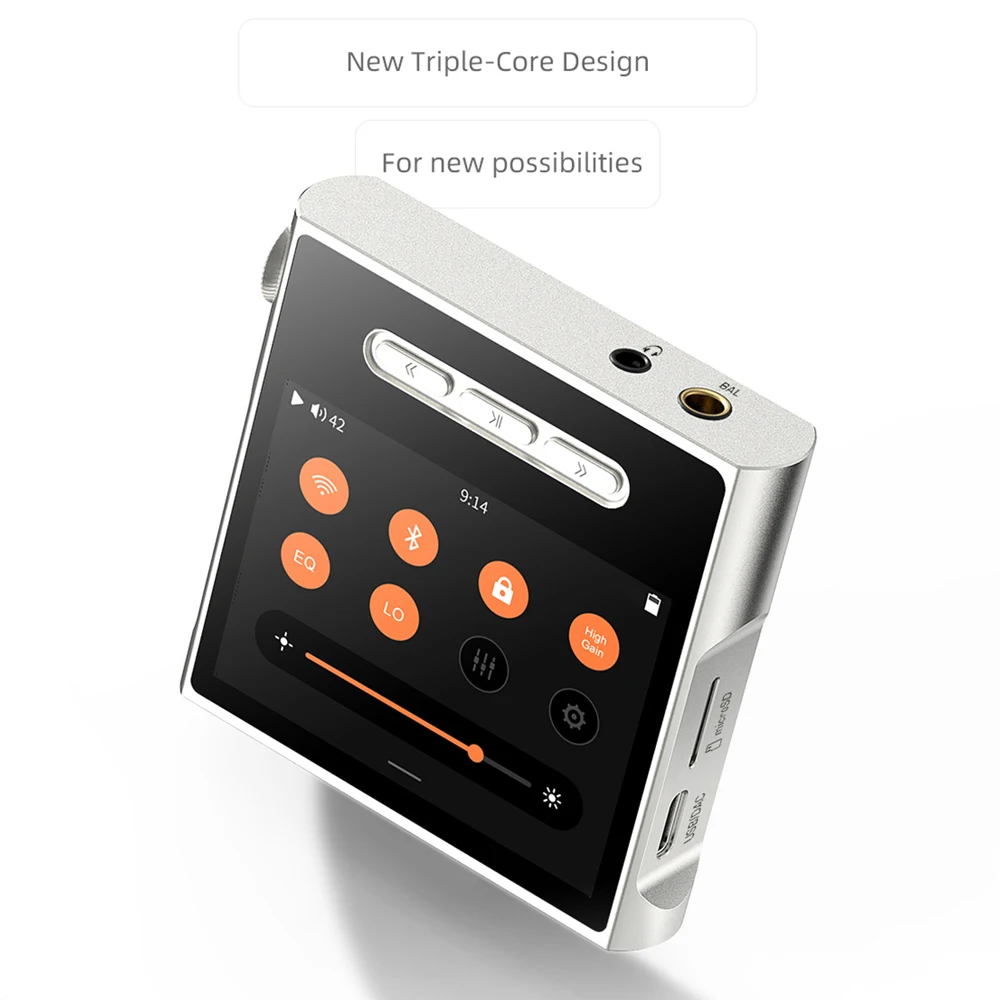 SHANLING M1s HiFi Music Player ES9038Q2M DSD MQA Bluetooth Audio Player WiFi USB Input 3.5mm 4.4mm Headphone Output Music DAP Music Player