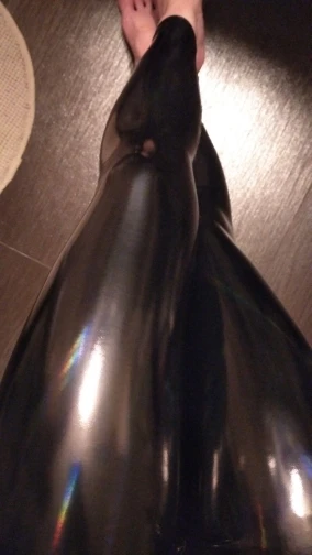 Shiny Latex Pants photo review