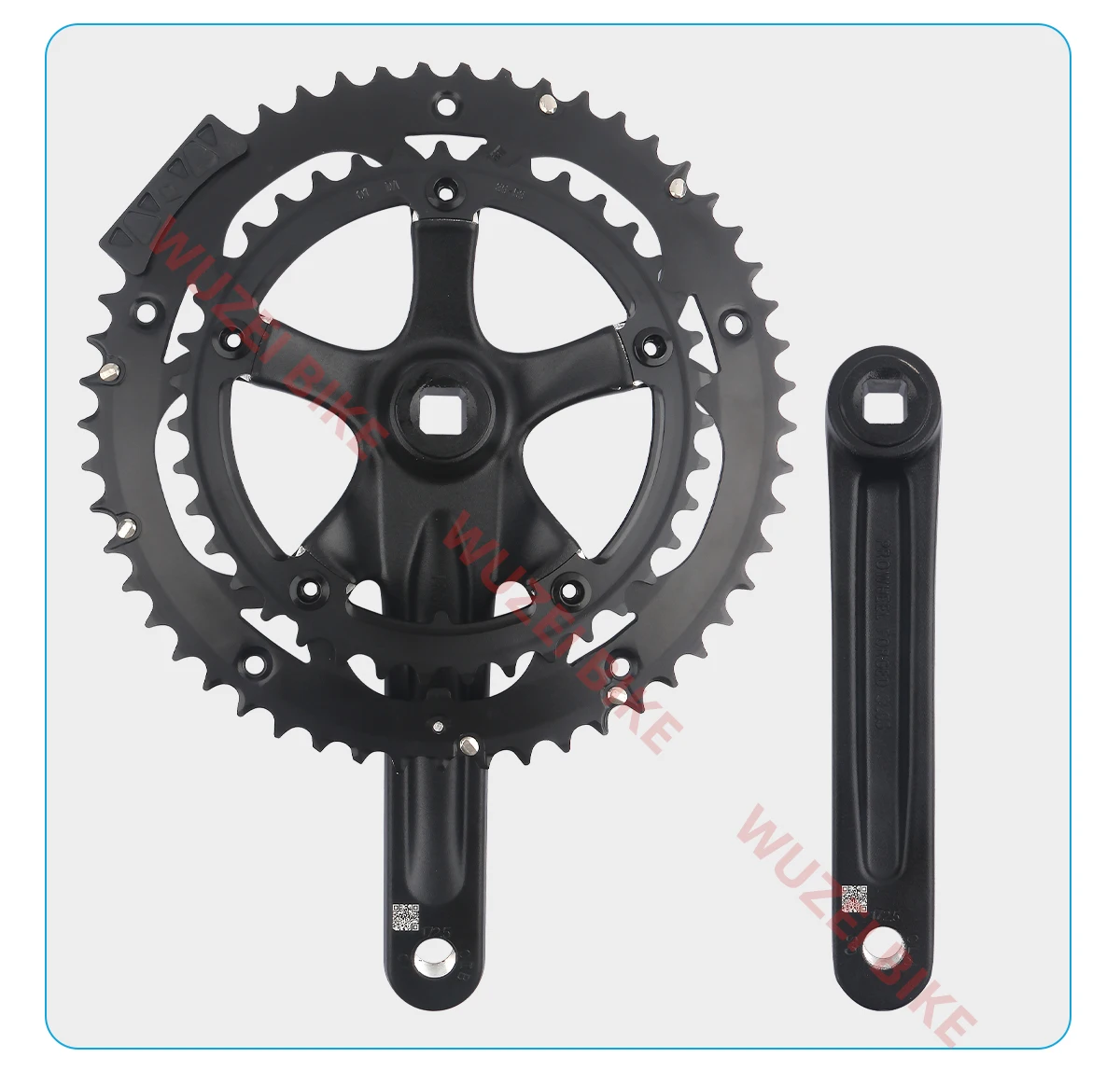 PROWHEEL RPF-521-N Road/Folding Bicycle Square Hole Crankset 8/9