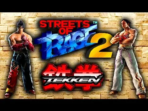 Strade Di Rage 2 Tekken Versione 16Bit Md Gensis Game Card