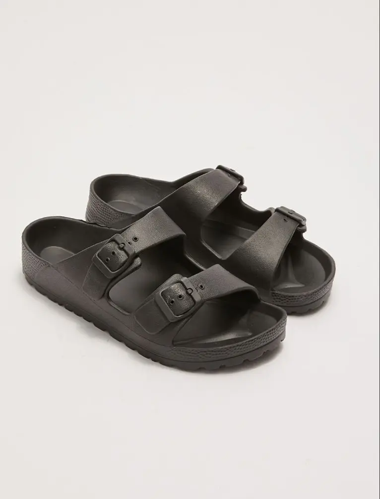 

DUAL BANTLI BUCKLE DETAILED UNİSEX MALE WOMEN SLIPPERS