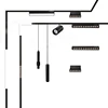New Magnetic Track Light Dimmable Remote Control 48VLed Ceiling Lamp Track Rail Lighting No Main Light Design Spotlight 4