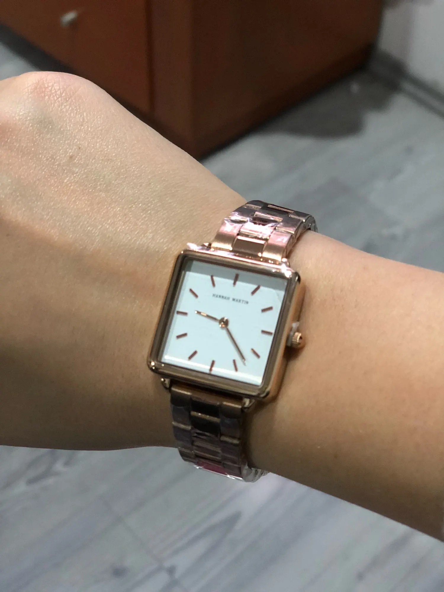 Japan Movement Drop Shipping Women Rose Gold Simple Fashion Casual Brand Watches Luxury Female Square Watch Relogio Feminino photo review