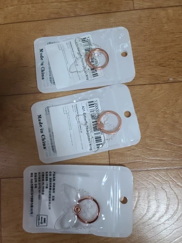 Transparent Cell Phone Ring Holder Stand 360°Degree Rotation Clear Finger Grip Kickstand Compatible iPhone Xiaomi for Phone Case photo review