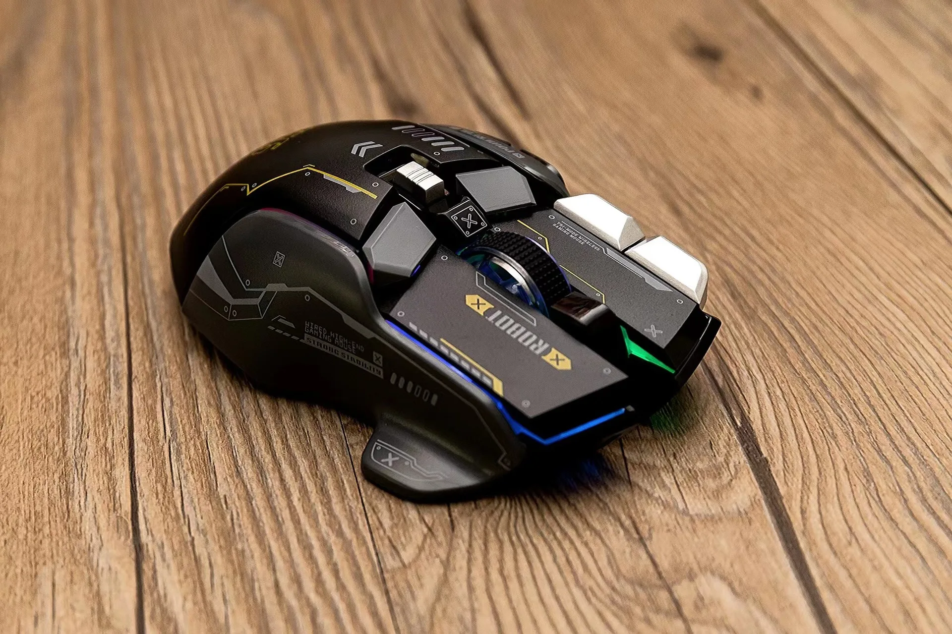 RGB Gamer Ergonômico 10 Botão 4000-12800DPI LED Jogo Para PC Laptop