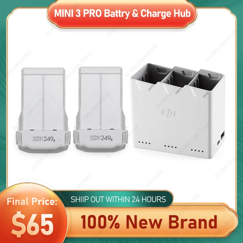 DJI MINI 3 Pro Battery 2453mAh & Battery Plus 3850mAh Two Intelligent Flight Batteries & Mini 3