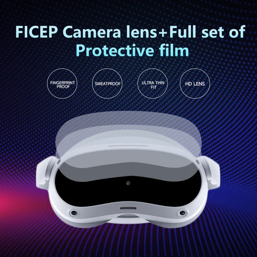 PICO 4 렌즈 보호 필름 VR 안경 화면 보호기, 고화질 투명 필름 화면 보호기, Pico 4 VR 헤드셋 Cu용 2