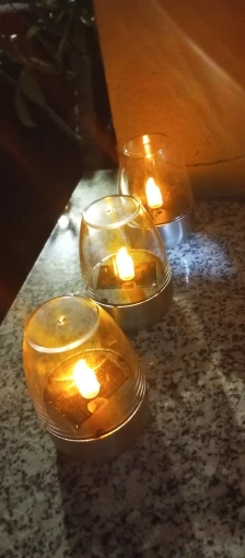 LED Solar Candles Night Light - Waterproof and Rechargeable photo review