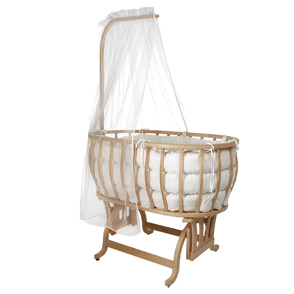 Berceau Portable pour bébé SBBH211, Balançoire berceau, canopy avec  moustiquaire, Panier de rangement