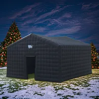 Inflatable Night Club 20FT Large Black Disco Cube Gazebo Event House with Logo Area Portable Inflatable Tent for Party Decorati 1