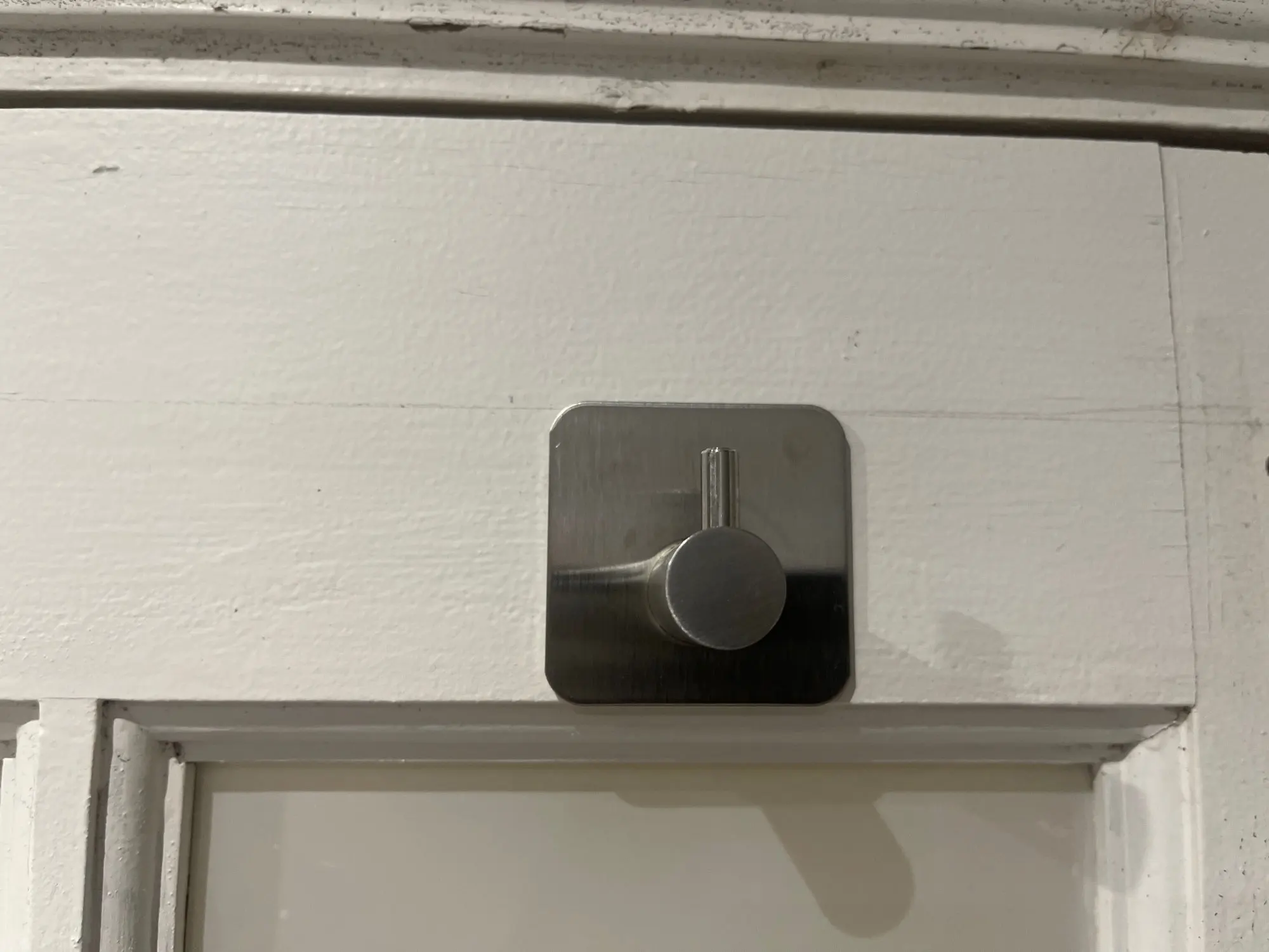 Modern style stainless steel adhesive hooks for bathroom room kitchen clothes hats clutter storage photo review