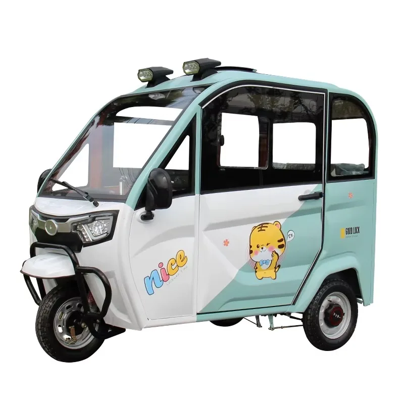 Discount offer Adult Electric Tricycle Vehicle 3 Wheels Family Mobility Scooter Tuk Tuk Car For Sale Customizable