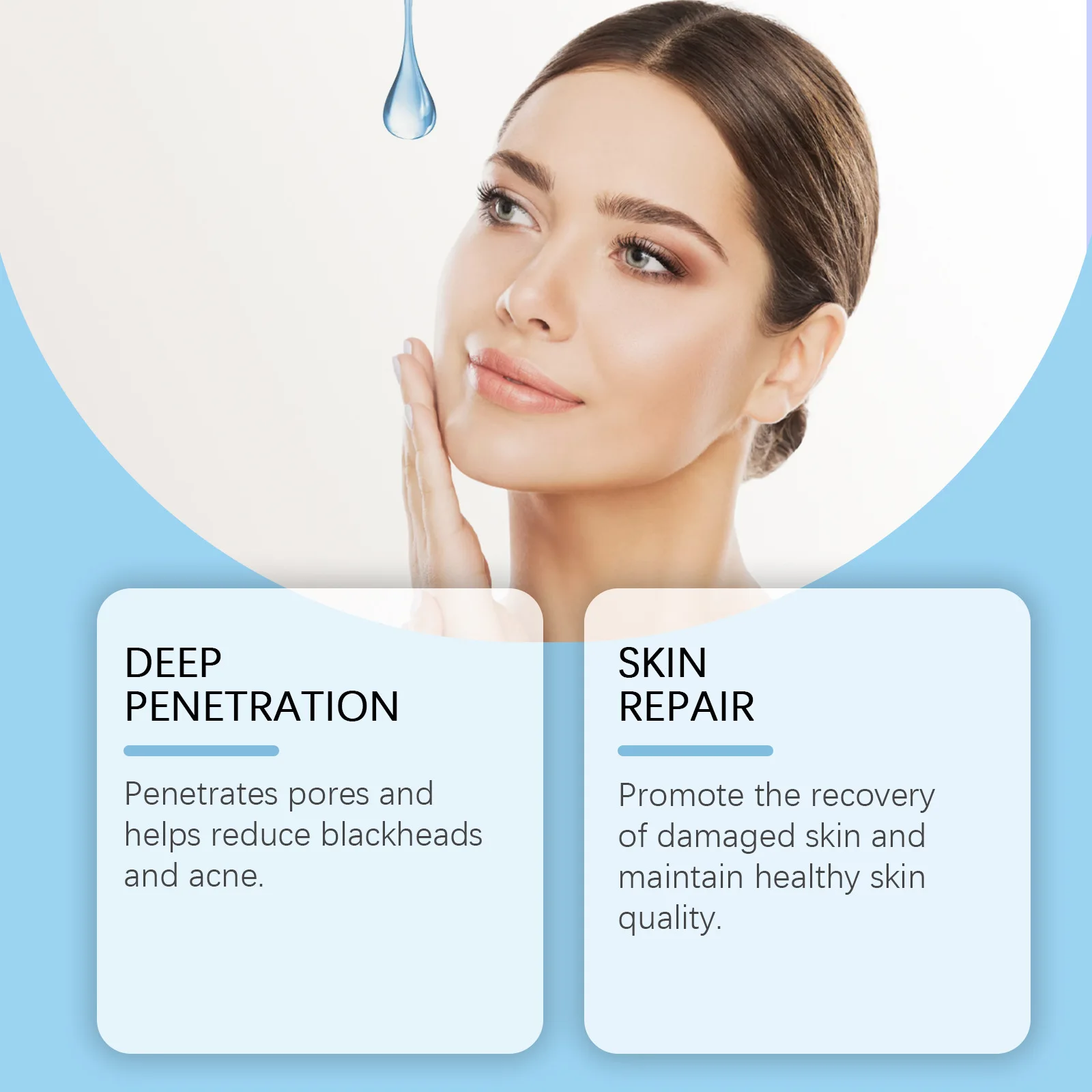Salicylic Acid Facial Serum Gentle Shrink Pore Blackhead Removal Hydrating Oil Control Moisturize Water Light Beauty Face Serum 5