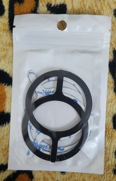 3/5 PC Metal Ring Plate for Magsafe Accessories for iPhone 14 15 Magnetic Mobile Phone Holder Car Wireless Charger Iron Sheet photo review