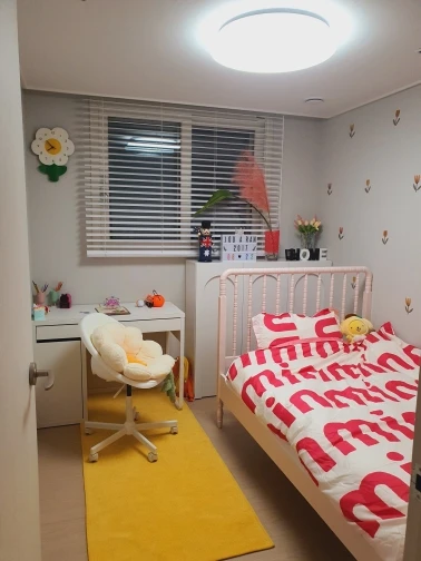 Korean Pink Letter Bedding Set, customer photo