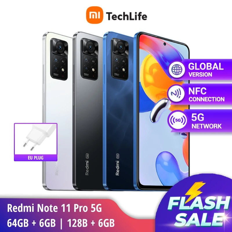 Celular Smartphone Xioami Redmi Note 11 Pro 6gb Ram 128gb Câmera 108m