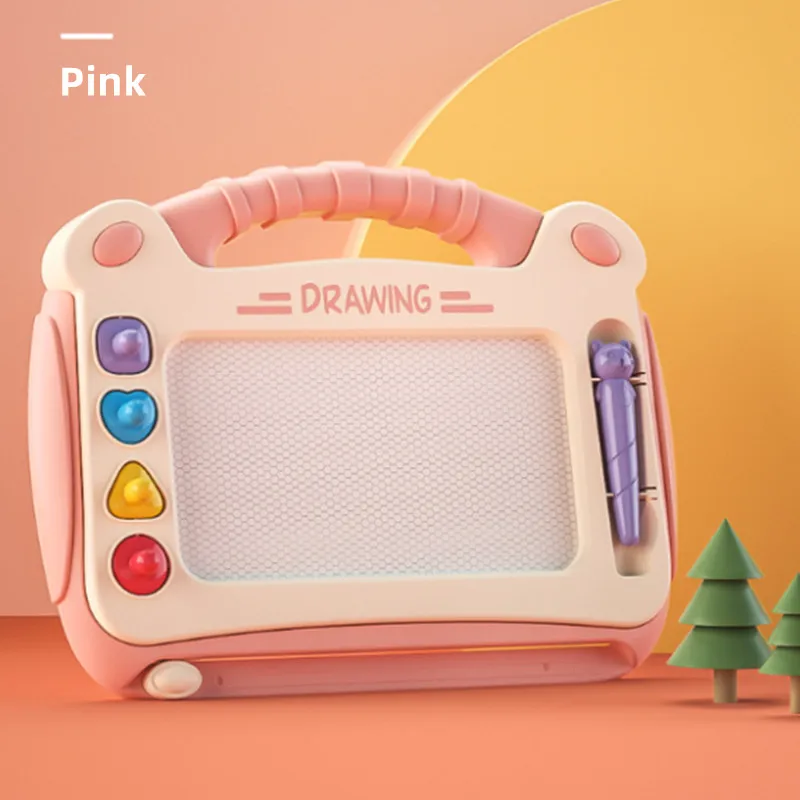 3Colors Kid Painting Colorful Magnetic Graffiti Board Drawing Preschool Toy Study Table Leg Erasable Writing Pad Birthday Gifts