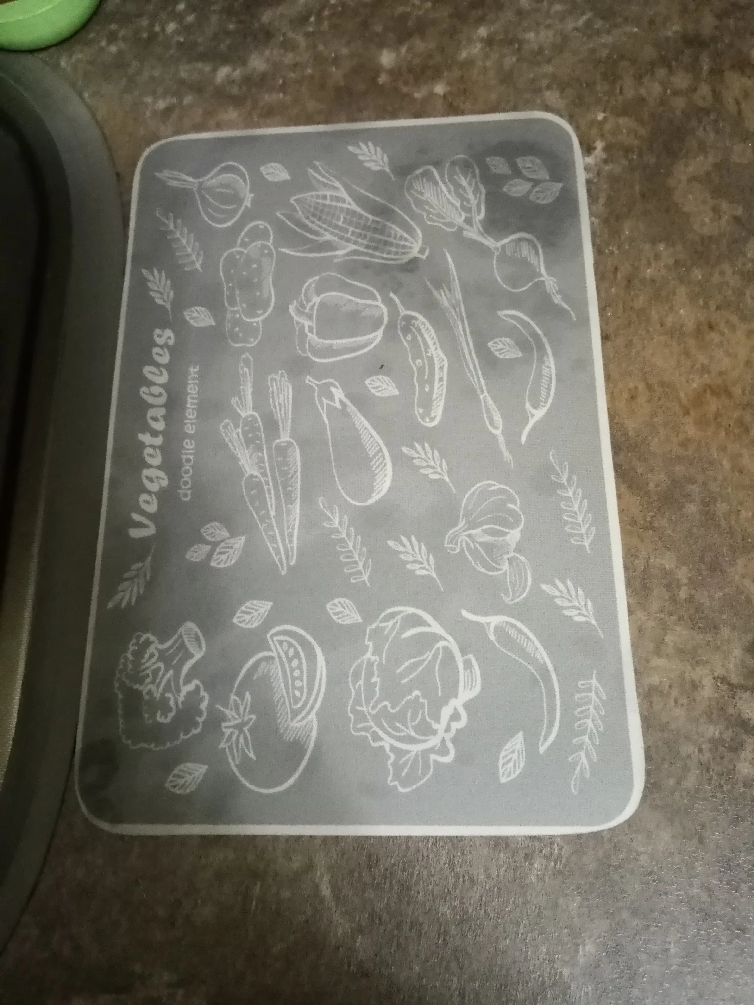 Super Absorbent Anti-slip Coffee Dish Large Kitchen Absorbent Draining Mat Drying Mat Quick Dry Bathroom Drain Pad photo review