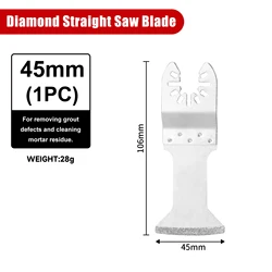 Universal Multifunction Oscillating Tool Saw Blades with Quick Release (45mm Diamond Saw)
