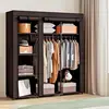**51-Inch Portable Fabric Wardrobe Closet** 2