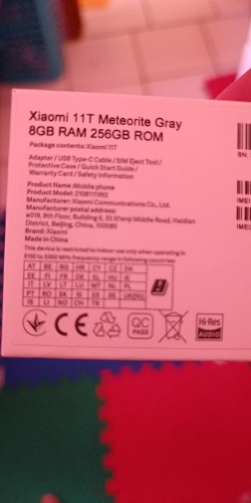 Global Version Xiaomi 11T Smartphone 128GB/256GB Dimensity 1200-Ultra Octa Core 108MP Camera 120Hz 6.67" Display 67W Charging
