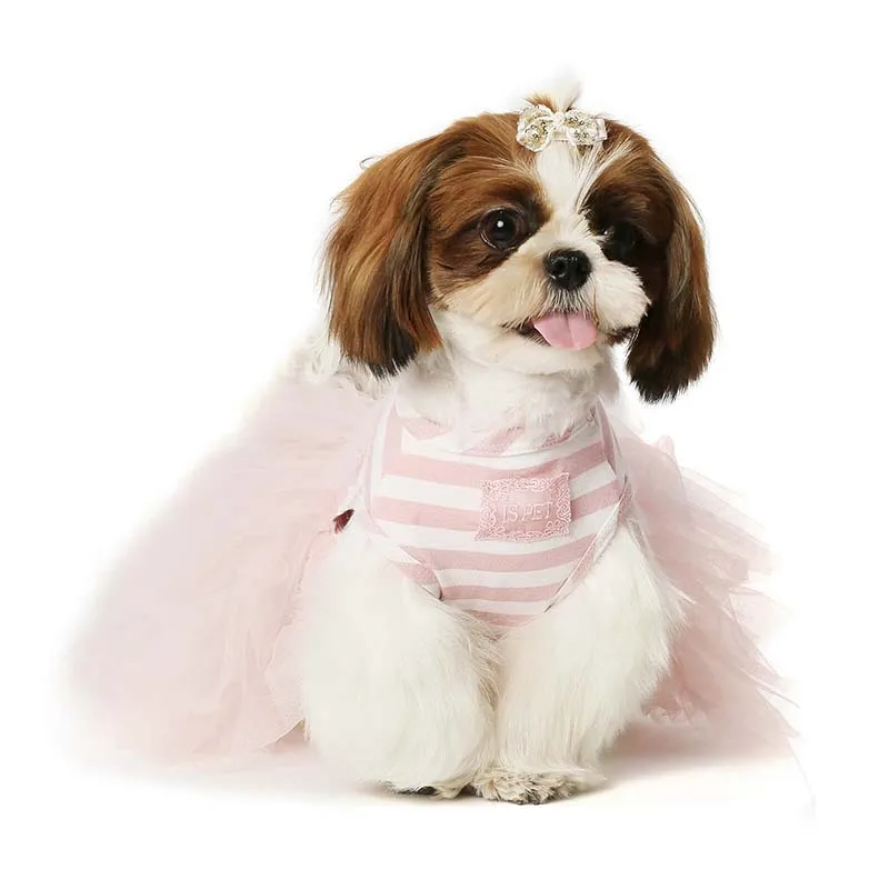 

Cute Pet Dress Dog Cat Dresses Skrit Dog Clothing Handmade Sequin Embroidery