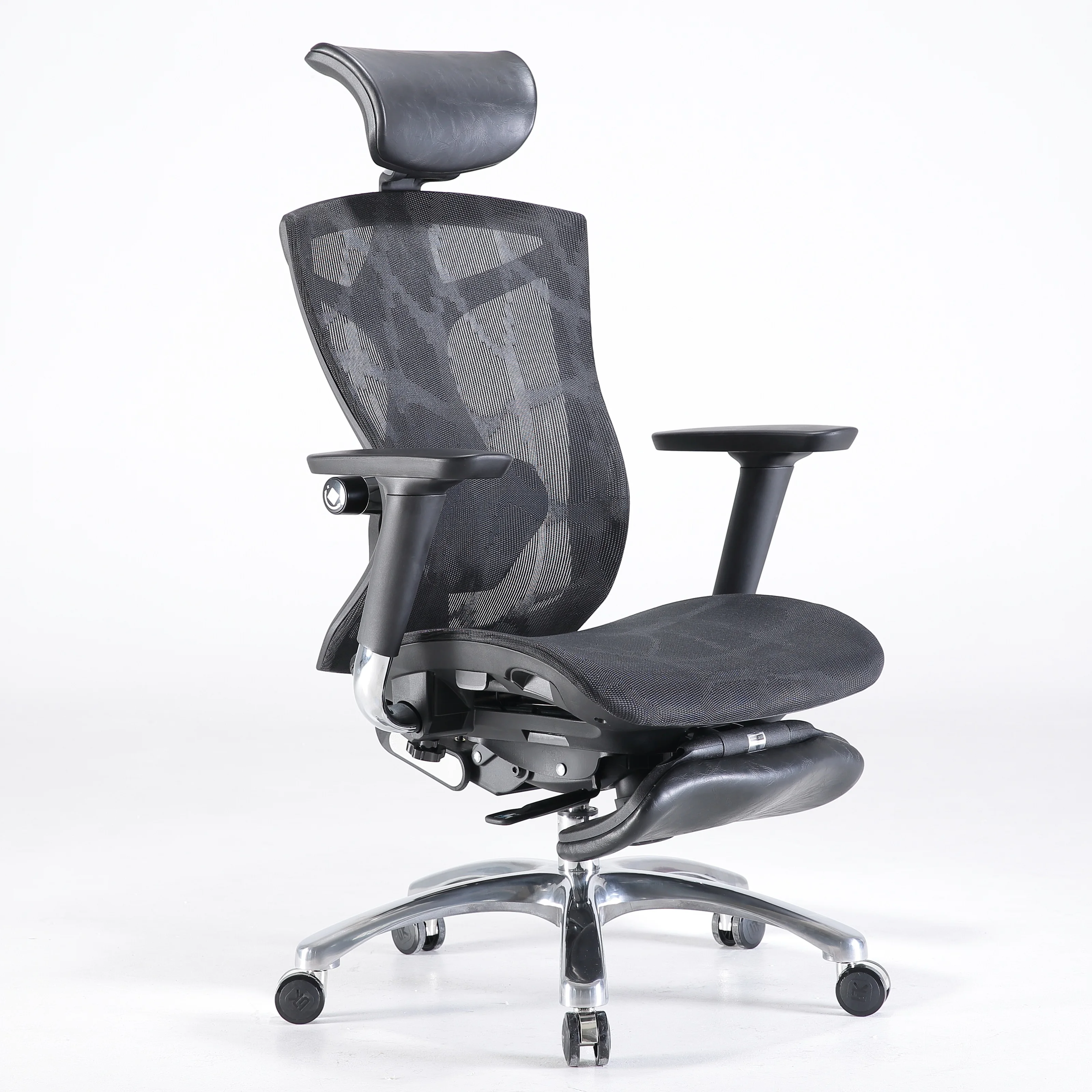 SIHOO V1 sedia ergonomica con poggiapiedi, sedia da ufficio con sedile  poggiatesta e schienale regolabile, bracciolo 4D e regolazione della zona  lombare - AliExpress